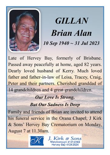 Funeral Notices and Memorials | Hervey Bay and Maryborough